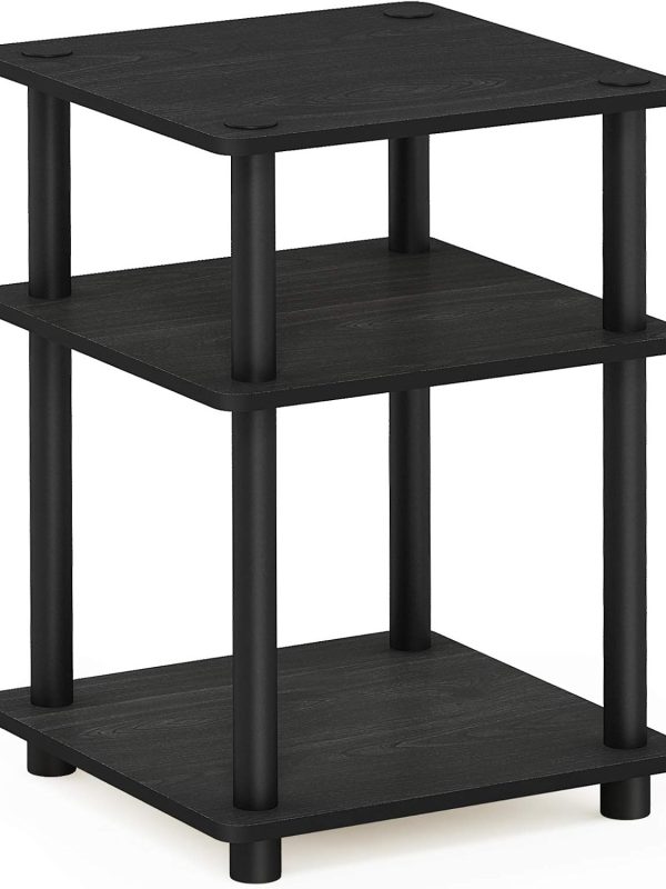 Three tier side table with open shelves